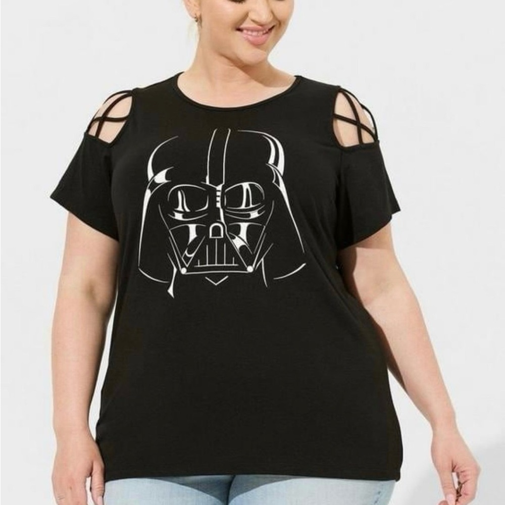 Star Wars Darth Vader 
Lattice Sleeve Top